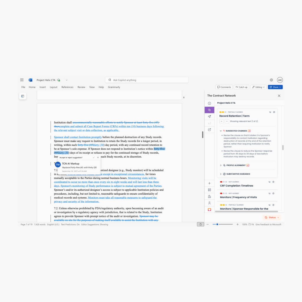 TCN Word Add-In AI Markup
